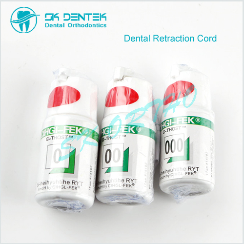 Dental Retraction Cord Disposable Thread Gingival Green Knitted Cotton Gum Line Dentist Material Dental Gums Removing Strings - 副本