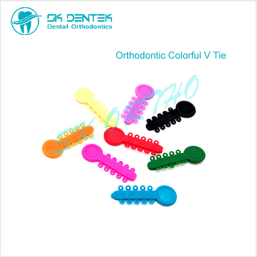Orthodontic Elastic V Tie