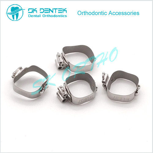 Orthodontic Molar Band with Tube and Cleath