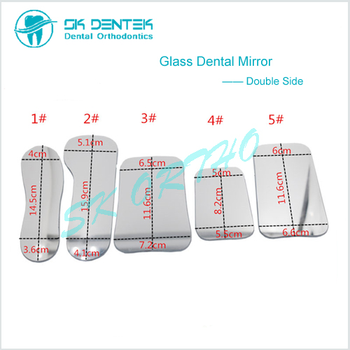 Dental Orthodontic Double Side Mirror Reflector Dentistry Intra Oral Glass Coated Photography Mirrors