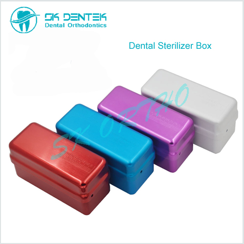 72 Holes Dental Aluminum Autoclave Sterilizer Box Dental Burs Endo Files Holder 