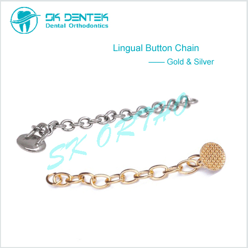 Round Base Lingual Button Chain Mesh Base Orthodontic Accessary Material