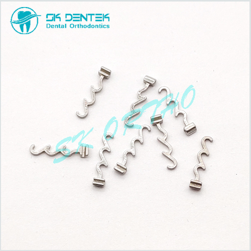 Orthodontic Crimpable Hook Multi Hook Sliding Long Curved Crimpable Hooks 