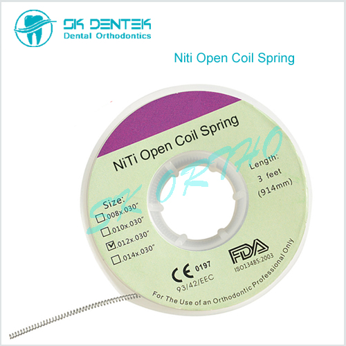 Dental Orthodontic Open Coil Spring 914mm 