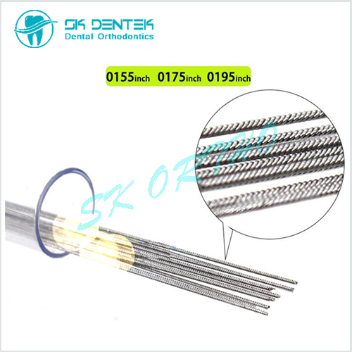 Orthodontic Twist Wire Stainless Steel Dental Lingual Twist Retainer Wire 3 Strand 6 Strand 