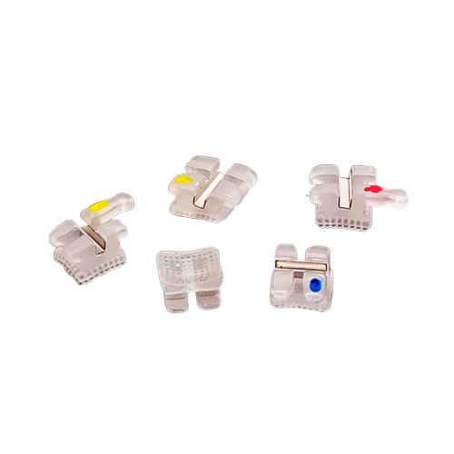 Ceramic brace with metal slot