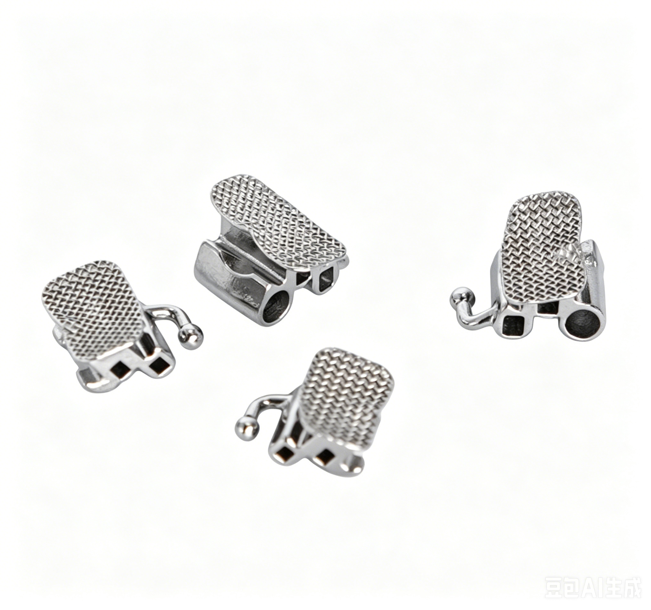 Bondable Triple Tube Orthodontic Buccal Tube Upper Triple Lower Double 1st Molar