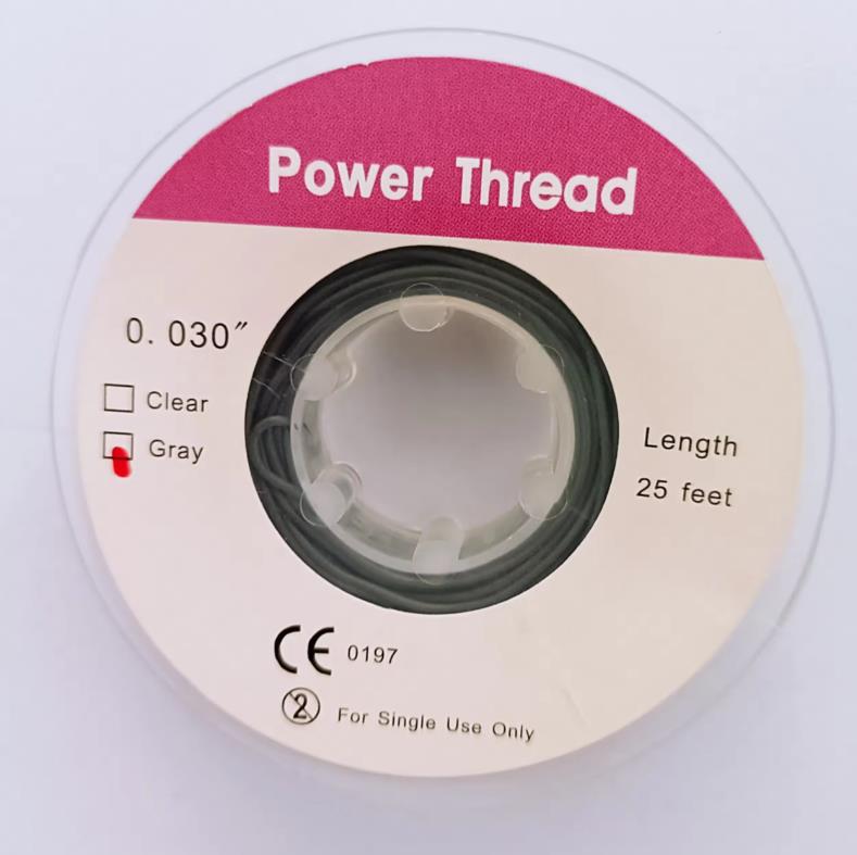 Dental Orthodontic Elastic Power 25feets  Solid Thread Dental Power Thread 0.030