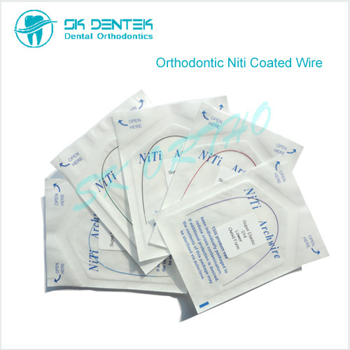 Dental Orthodontic Super Elastic Niti Coated Arch Wire Colorful Arch Wires Upper Lower for Orthodontic Braces
