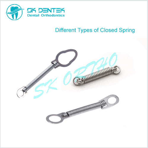 Orthodontic Niti Closed Coil Spring Dental Niti Closed Spring with Two Big Eyelets