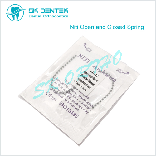 Dental Orthodontic Open and Closed Coil Spring Niti Open and Closed Spring 