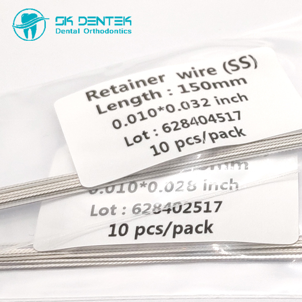 Dental Orthodontic Stainless Steel Flat Retainer Wire